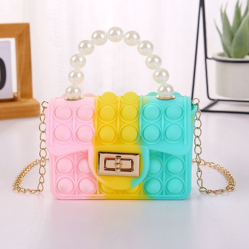 Poppy Bloom Fidget Purse – Bubble Handbag Toy image 3