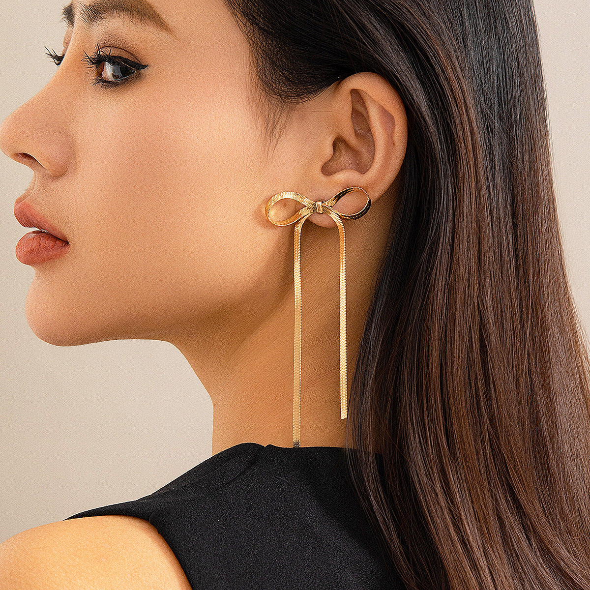 Bloom Ribbon Bow Earrings - Tarnish-Free, 18K Plated, Hypoallergenic