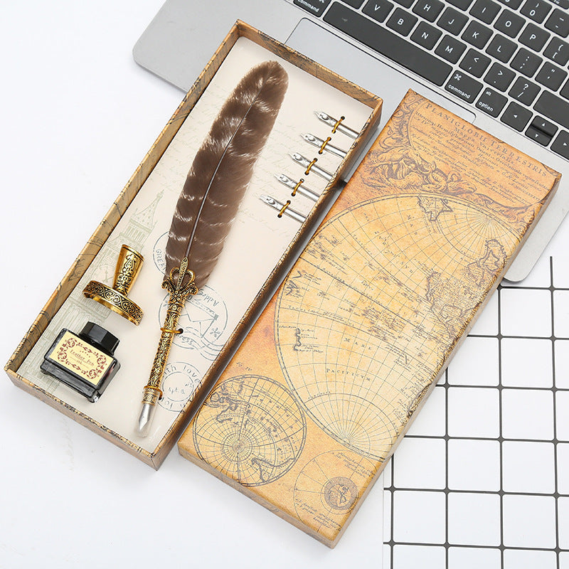 Vintage Bloom Quill Writing Set – Calligraphy Gift image 4