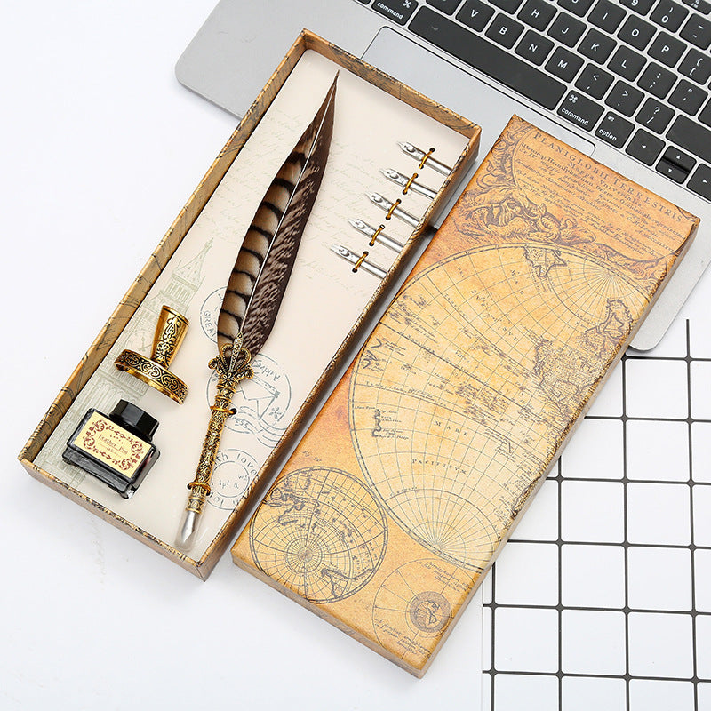 Vintage Bloom Quill Writing Set – Calligraphy Gift image 3