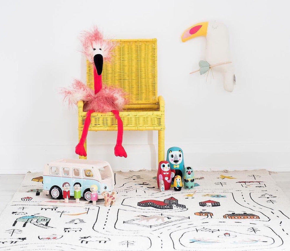 Boho Bloom Play Mat – Soft Canvas Rug image 3