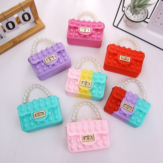 Poppy Bloom Fidget Purse – Bubble Handbag Toy image 0